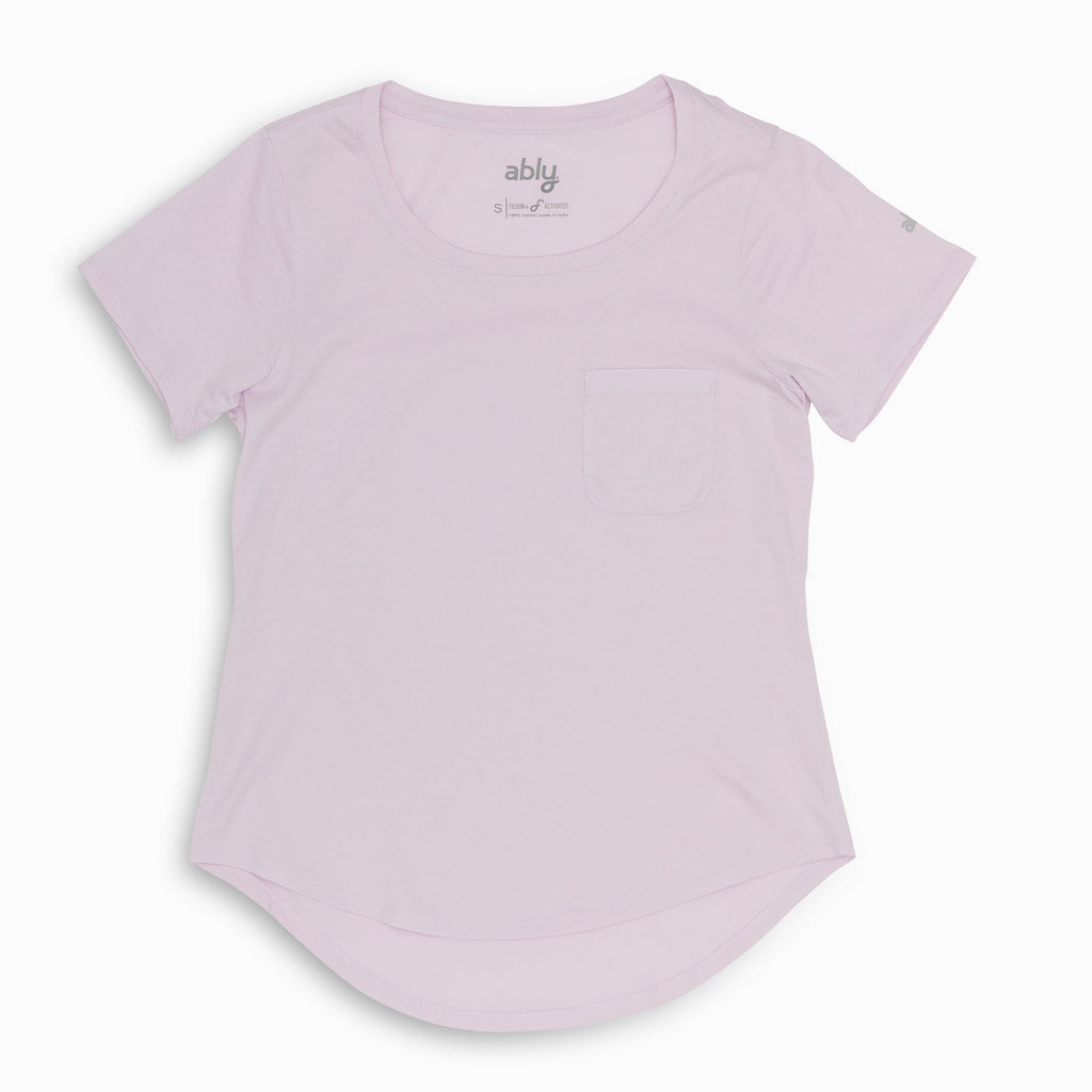 Women's T-Shirt High Neck Thumb Holes Tee Fanolo (Color : White