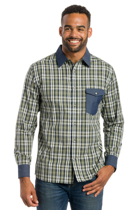 York | Men's Long Sleeve Shirt With Trim