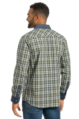 York | Men's Long Sleeve Shirt With Trim