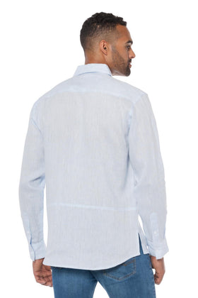 Tropic Breeze | Men's Long Sleeve Linen Shirt