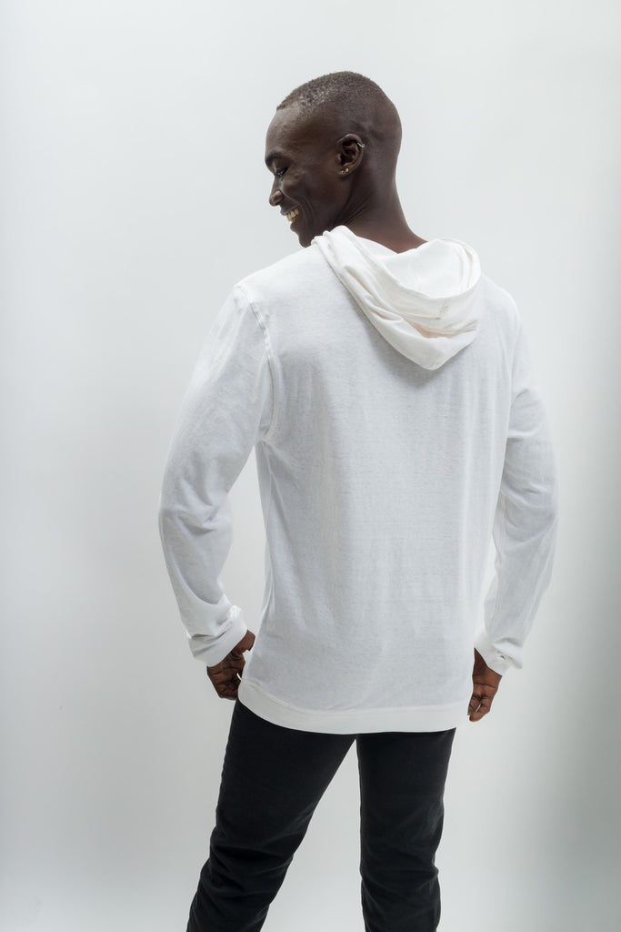 Linen Hoodie White