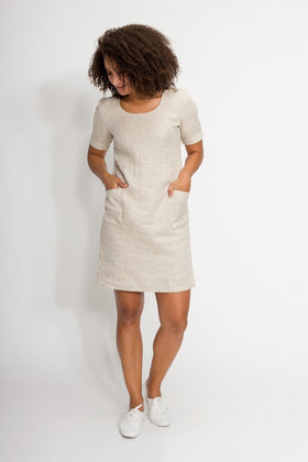 Diana | Women's Linen Smock Dress